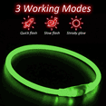 thumbnail image 3 of LED Dog Collar USB Rechargeable Light Up Dog Collar Glow in The Dark,, 3 of 5