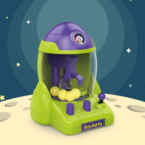 HLONK Liquidation d'Économies d'Été! Machine à Griffes Fusée Spatiale Mini Portable pour Enfants Machine de Jeu de Table Colorée pour Enfants Jeu Interactif Nouveauté Contrôle les Leviers Mini Jeu d'Arcade