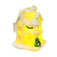 thumbnail image 2 of Christmas Snow House with Light Creative Craft Tabletop Statue for Balcony Garden Decorations, 2 of 4