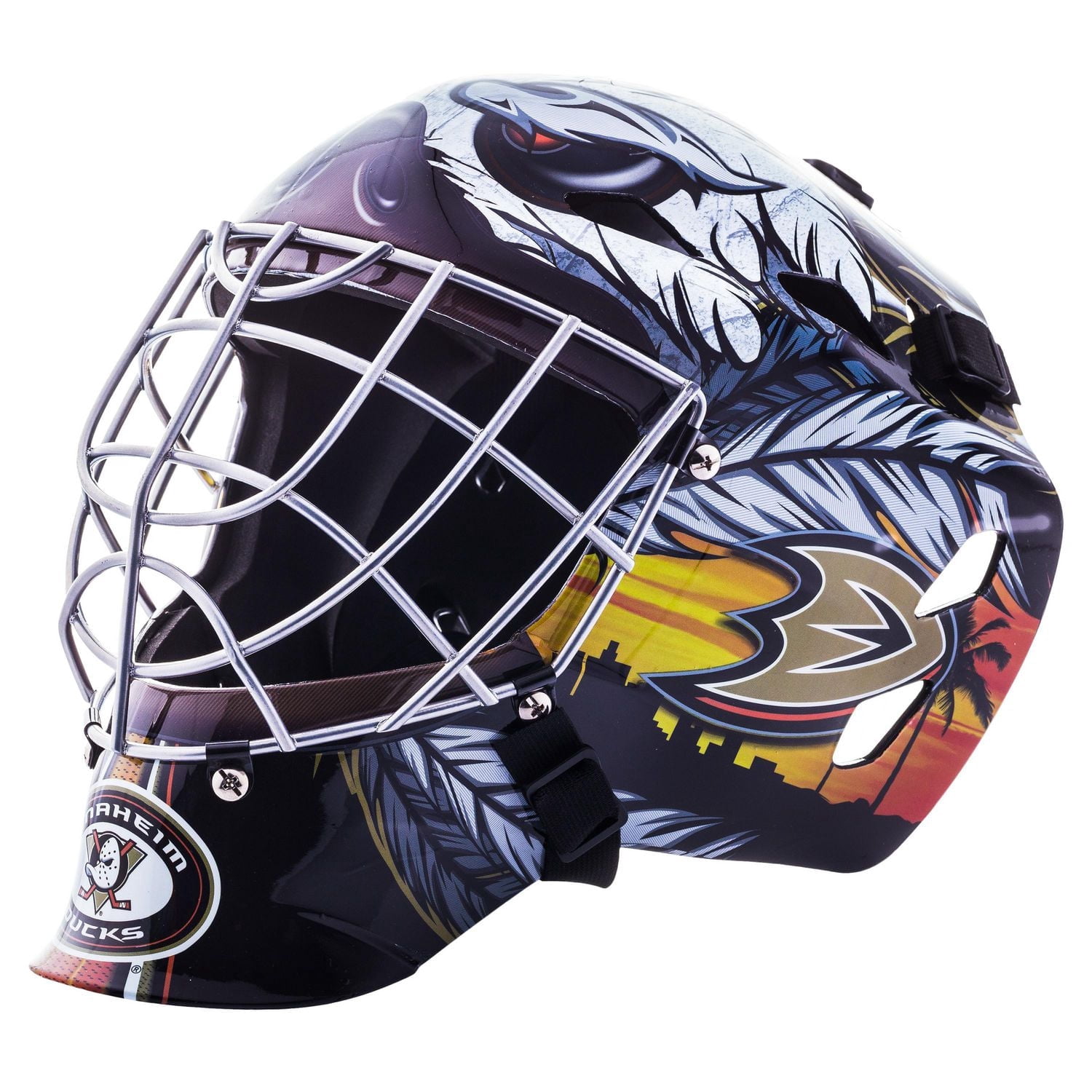 Franklin Sports GFM 1500 NHL Ducks Goalie Face Mask