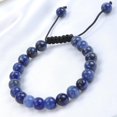 thumbnail image 3 of ORUYROP Massive Beads Natural 8mm Gemstone Bracelets Healing Power Crystal Macrame Adjustable 7-9 Inch, 3 of 5
