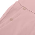 thumbnail image 4 of Timegard Womens Capri Pants Elastic High Waist Button Comfy Solid Color Casual Crop Pants with Pockets, 4 of 7
