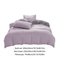 thumbnail image 3 of All-Season Bedding Set,4-Piece Solid Color Sheet Set,Washable,Duvet Cover,Pillowcases,Comfortable,Family-Friendly,Easy Care,Machine Washable,Feathery,PENDANE,Purple, 3 of 9