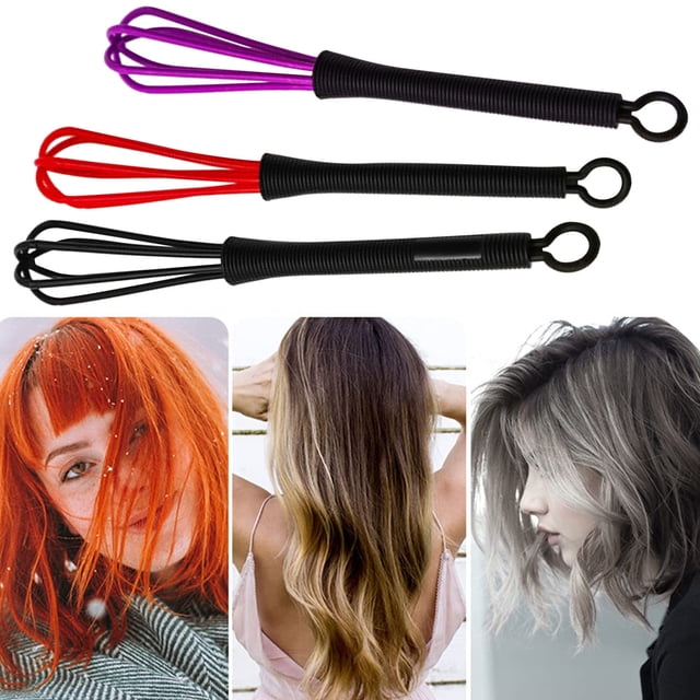 Egg Beater 2 - Hair Dye Whisk for Salon and Home Coloring Versatile Mixer Stirrer Random Colors Mini Hair Color Whisk for Smooth Blending and Whipping