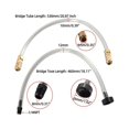thumbnail image 3 of PEONAVET Bridge Tube 2PCS Bleed Tube with Tube Fits for Hydraulic Steering Systems Hydraulic Steering Filler Kit, 3 of 8