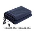 thumbnail image 2 of Eoozwa 12V Car Heating Blanket Constant Temperature Fleece Material for Vehicle Use Lighter Plug In Portable Warmth Solution, 2 of 6