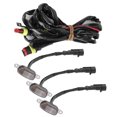 thumbnail image 1 of Car Grille Light Bumper Grille Lamp Grill Light Replacement Front Grille Light Grille Light For  3pcs Car Grille Light With Harness High Brightness Fit For    2010-2014 2017-up, 1 of 8