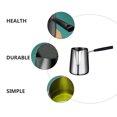 thumbnail image 3 of HORIALENCE Stainless Steel Fryer Pot for Kitchen Use Silver NonStick Deep Frying Pot for Gas Electric Stove 1Pc 2.8qt, 3 of 5
