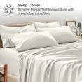 thumbnail image 3 of Bare Home Pillowcase Set - Premium 1800 Collection - Double Brushed - Ultra Soft - Standard Size, Cream, 4 Count, 3 of 7