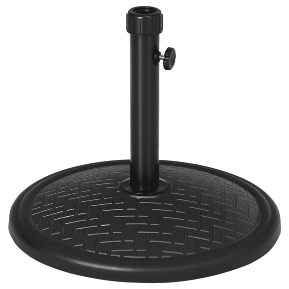 Outsunny 31lbs Patio Umbrella Base Concrete Outdoor Market Umbrella Stand