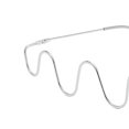 thumbnail image 3 of braveheart Semi Glasses Frame Reading Wave Shape Half Woman Glasses Silver, 3 of 6