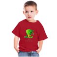 thumbnail image 4 of Penkiiy Haut à Manches Courtes Imprimé Col Rond Mignon pour Garçons et Filles 5-6 Ans Rouge, 4 of 6