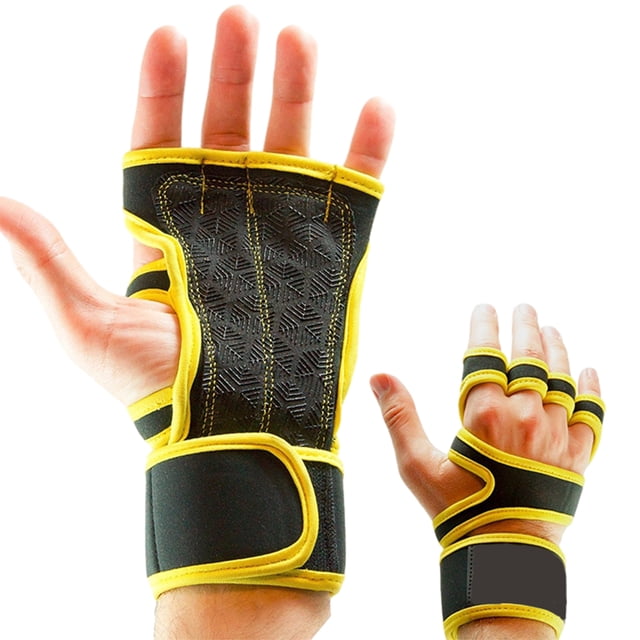 Redempat 2pieces Stay Cool And Comfortable With Multifunctional Gym Gloves Breathable Yellow XL 1Set