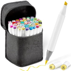 HLONK 48 Colors Alcohol Brush Markers  Ohuhu Double Tipped