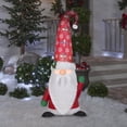 thumbnail image 5 of Christmas Inflatable Gnome with Damask Cap, 5 of 5