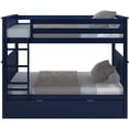 thumbnail image 1 of BEDSMART Lits Superposés Simple sur Simple en Bois Massif avec Tiroir-Lit / Bleu, 1 of 3