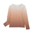 thumbnail image 4 of RXIRUCGD Chemises à Manches Longues pour Filles, Col Rond Mignon, Blouses Décontractées Habillées, Marron, Taille : 9 Ans, 4 of 7