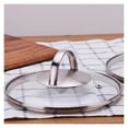 thumbnail image 3 of Tempered Glass Vented Pan Lid Saucepans Wok Glass Lid 22CM Transparent - Stainless Steel Rim and Handle (22CM-26CM), 3 of 4