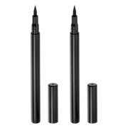 Unique Bargains 2pcs Fabric Markers Permanent Dye Paint Textile Marker Pens Fine Tip 2 Colors Black, Olive