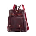 thumbnail image 1 of tredstone Womens Backpack With Stitched Texture PU Fabric For Fashionable Ladies Can Effectively Prevent Red, 1 of 6