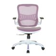 thumbnail image 2 of OSP Home Furnishings Riley Office Chair with Purple Mesh Fabric Seat and Back, 2 of 7