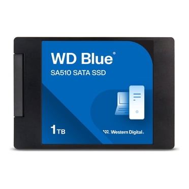 WD Blue SA510 WDS100T3B0A - SSD - 1 TB - internal - 2.5" - SATA 6Gb/s - blue