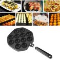 thumbnail image 4 of 12 Cavities Aluminum NOn Stick Takoyaki Grill Pan Plate Octopus Ball Pancake Maker Baking, 4 of 8