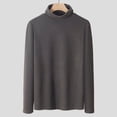 thumbnail image 2 of HAiming Chandails Thermiques à Col Roulé pour Hommes Couche de Base Décontractée Manches Longues Chandail Léger Automne Hiver Hauts Chauds, 2 of 5