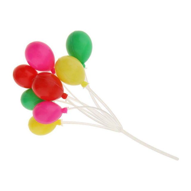 1/12 Échelle Maison de Poupée Miniature Coloré Ovale Maison de Poupée Accessoires en Forme de Ballons Décoration Intérieure
