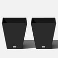 thumbnail image 1 of Veradek Pure Series Nobleton 18" Planter 2 Pack Black, 1 of 10