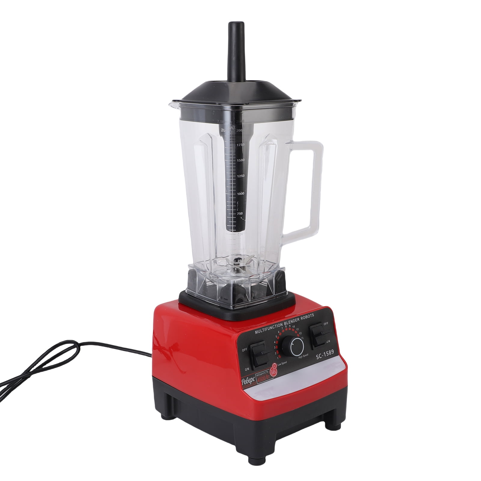 Blender, Practical Detachable Easy To Clean High Efficiency Powerful Countertop Crushing Blender with 2 Cups for Grinding