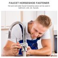 thumbnail image 4 of Robinet Noir en Forme de Fer à Cheval en Acier Inoxydable et Cuivre Durable et Facile à Installer, 4 of 8