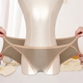thumbnail image 3 of Reduced Price,Women's Seamless High Slit Underwear, Color Blocked, Plus Size, Soft Material, Comfortable Fit, Everyday Wear, Breathable, Seamless Design Relaxed Comfort|Cotton,Green, 3 of 6
