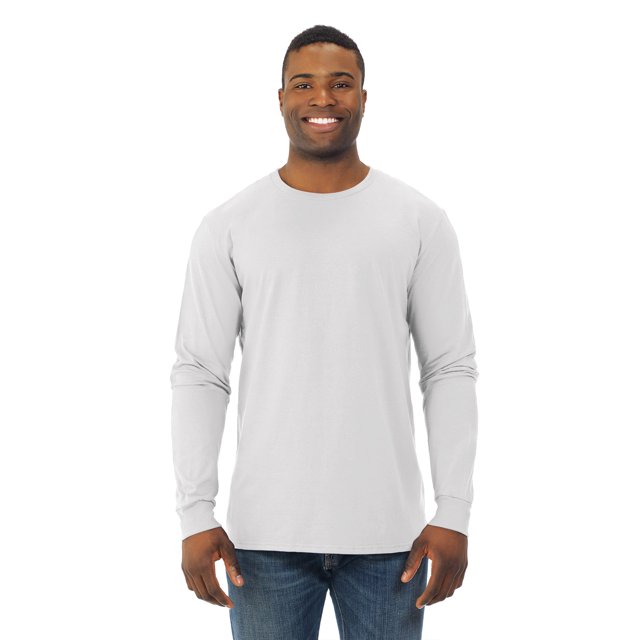 Fruit Of The Loom T-Shirt à Manches Longues pour Hommes, 3TG, Blanc