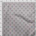 thumbnail image 3 of oneOone Organic Cotton Poplin Twill Fabric Geometric Line Ikat Print Fabric BTY 42 Inch Wide, 3 of 4