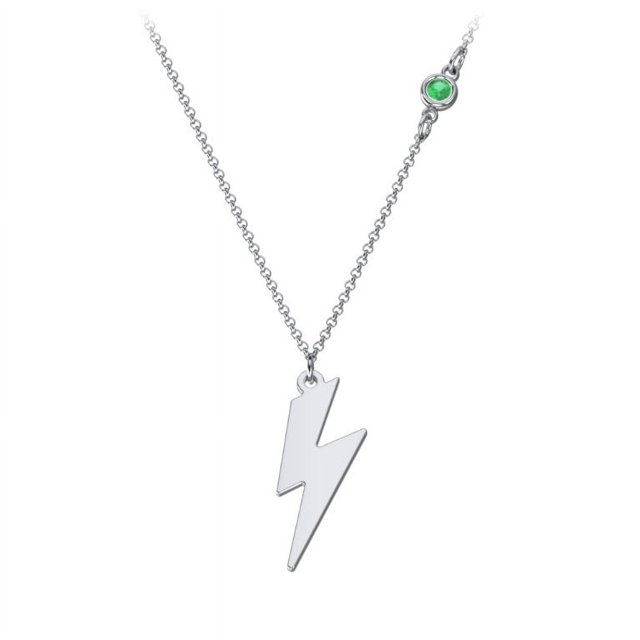 Collier Breloque Éclair avec Pierre Précieuse