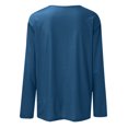 thumbnail image 5 of Timegard Womens Tops Long Sleeve Round Neck Solid Color Basic Tee Fall Casual Comfy Loose Tops Blouse, 5 of 5