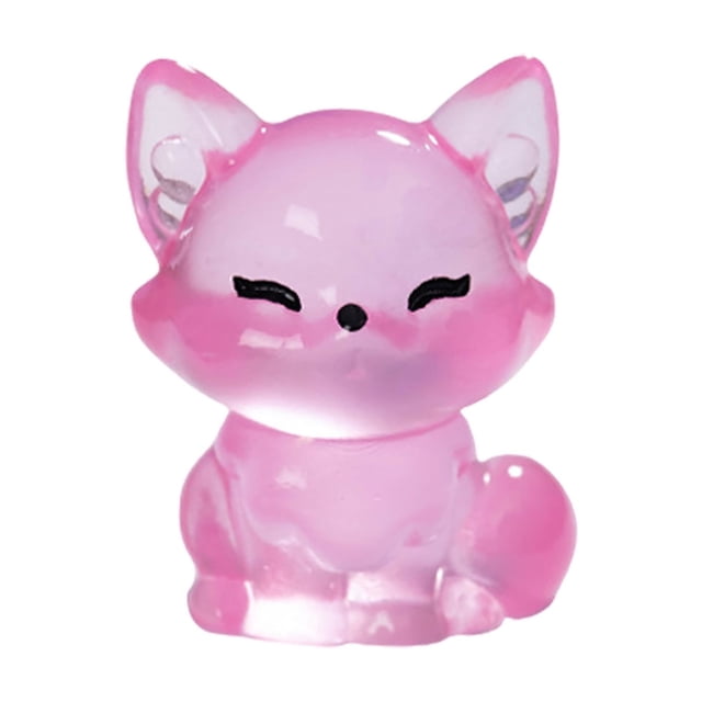 Glow In The Dark Miniature Animal Figurines Resin Art For Desktop Fairy Garden And Terrarium Display