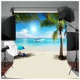 thumbnail image 3 of 2pcs 3X5Ft Summer Seaside Beach Photography Background Vinyl Studio Backdrop Props, 3 of 8