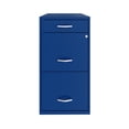 thumbnail image 3 of 18" Deep 3 Drawer Metal Organizer File Cabinet with Pencil Drawer, Classic Blue, 3 of 4