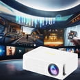 thumbnail image 2 of White Portable Mini Projector Led Home Theaters Wired Phone Same Screen Playback Support For 1080P Hd Decoding Can Connect To Hdmi/Usb/Audio Interface, 2 of 9