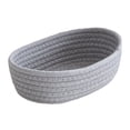 thumbnail image 1 of Home Textile Storage Small Woven for Tiny Spaces - Oval Decorative Hamper for Organizing Home and Nursery, 1 of 5