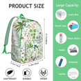 thumbnail image 2 of Floral Print Vintage Style Student Backpack – Aesthetic Canvas Daypack with Oxford Material, Lightweight Design for Outdoor Use, 2 of 5