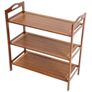 WRISTBIQUE Étagère de rack de chaussures en bambou pour placard et entrée avec organisateur de rangement de chaussures multi-niveau