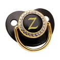 thumbnail image 1 of XZNGL Baby Pacifier 26 Letter Name Initials Silicone Baby Pacifier Golden Shiny Newborn Pacifier, 1 of 1