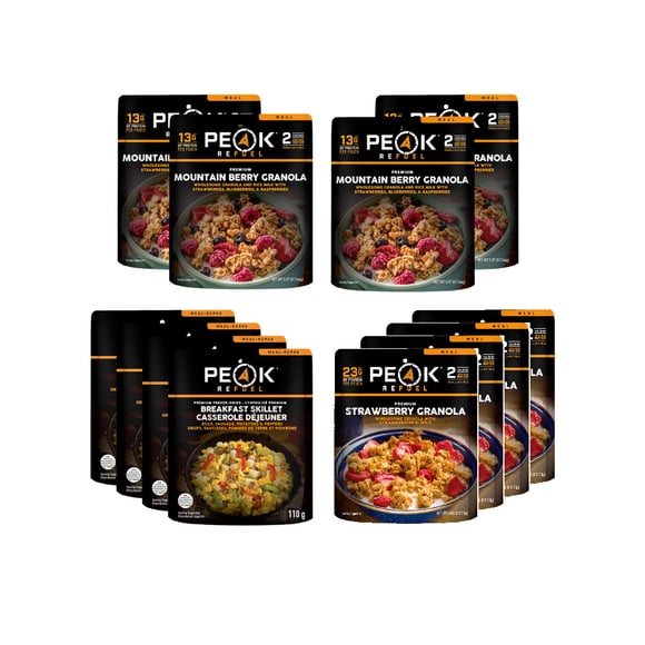 Peak Breakfast Variety 12 Pouch Pack