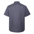 thumbnail image 2 of TOPTIE Unisex Short Sleeve Chef Coat Jacket, Dark Gray, 2 of 8