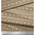 thumbnail image 3 of Soimoi Georgette Viscose Fabric Aztec African Printed Fabric 1 Yard 42 Inch Wide, 3 of 3