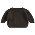 thumbnail image 1 of Baby Girl Boy Knit Pullover Sweater Fall Winter Warm Sweatshirt Tops with Pocket, 1 of 6