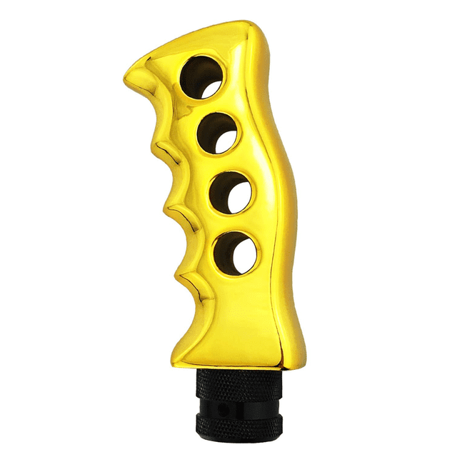 Unique Handle Grip Shift Knob Replacement - Gear Stick Shifter Knob Shifting Head Lever for Manual & Automatic Vehicles Trucks, for Vehicle Gear Shift Replacement, Gold
